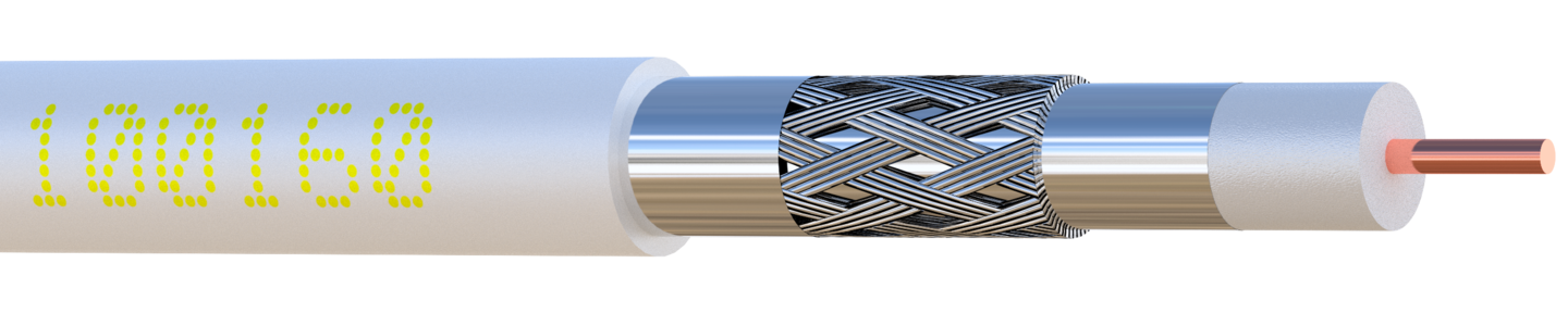 Elbac 17VAtC Câble Coaxial 75Ω Blindage Class A 3GHz Ø6.8mm